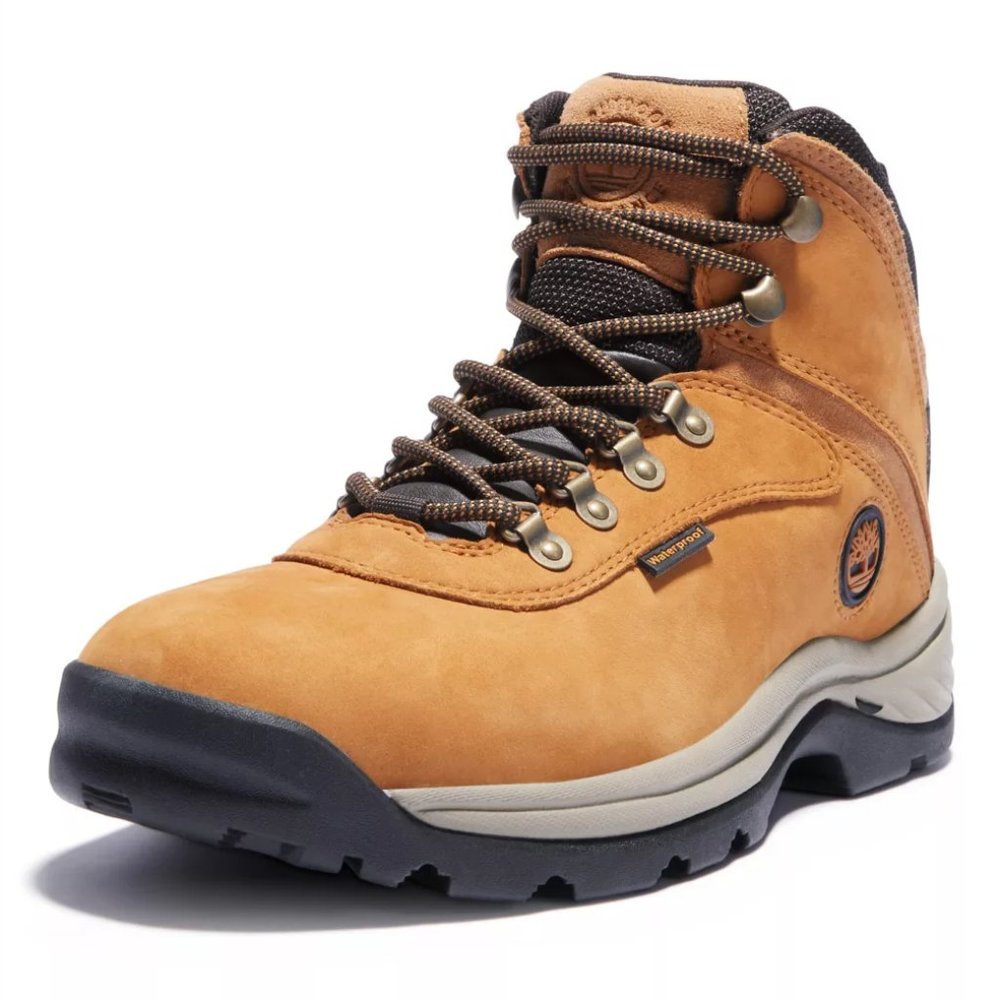 TIMBERLAND WHITE LEDGE MID WATERPROOF HIKING BOOTS WHEAT NUBUCK MEN;S NEW